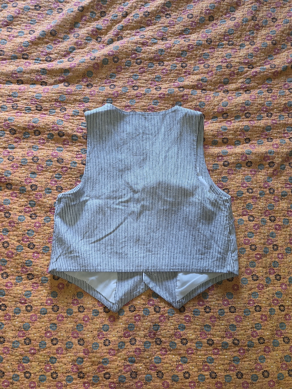 Scoop Women's Striped Button Vest S - Picture 2 of 4